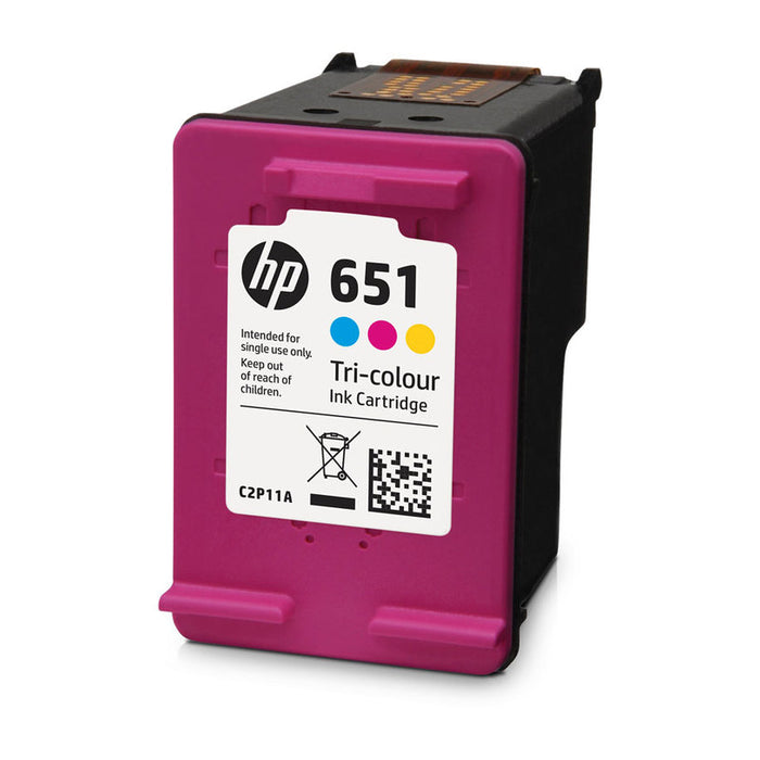 HP 651 оригинална мастилена касета C2P11AE BHK Трицветна