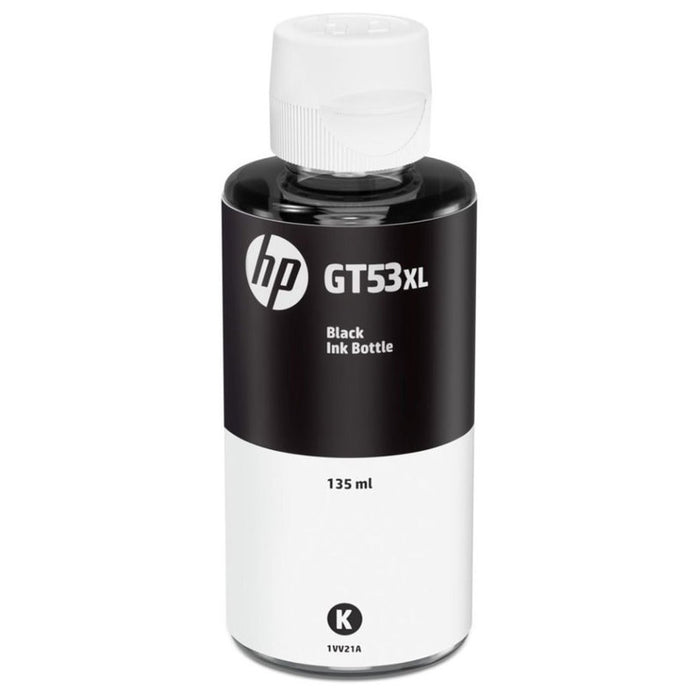 Бутилка с черно оригинално мастило HP GT53 135 ml