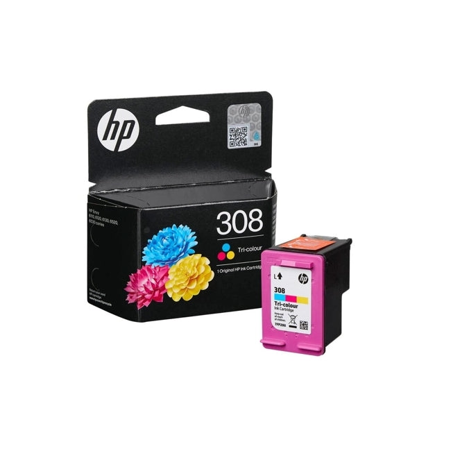 HP 308 трицветна оригинална касета с мастило