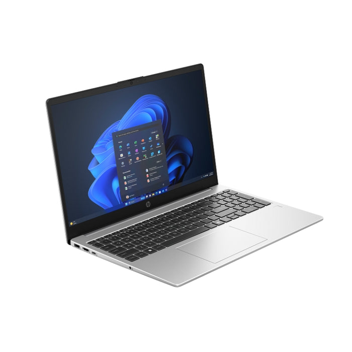 HP 250R G10 Turbo сребрист, Core 3-100U (до 4.7Ghz/10MB/6C), 15.6" FHD AG 300nits, 8GB 3200Mhz 1DIMM, 512GB PCI SSD, Wi-Fi 6 + BT 5.4, подсветка на клавиатурата, 3C батерия, безплатен DOS