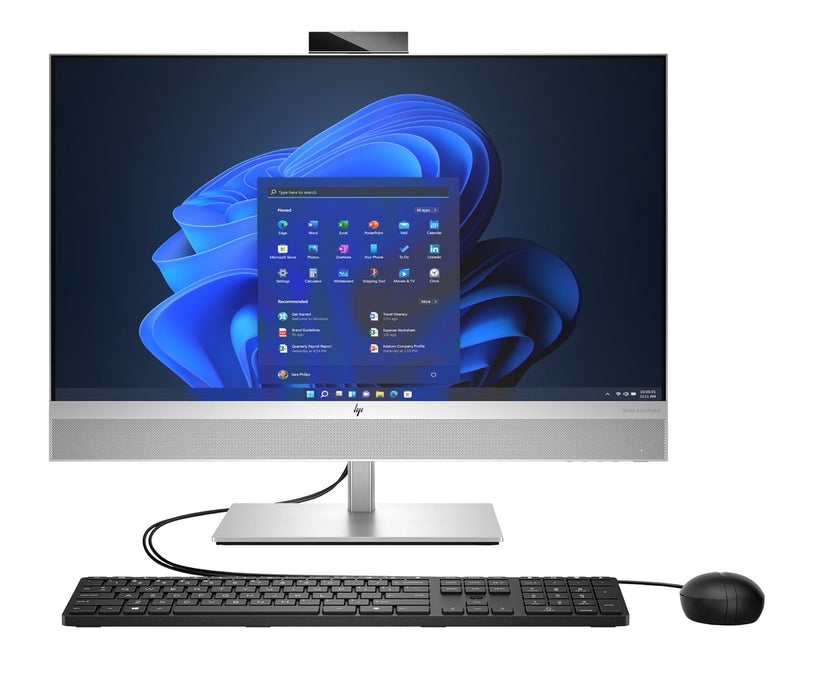 HP EliteOne 870 G9 All-in-One PC Intel® Core™ i5 68,6 см (27") 1920 x 1080 пиксела 16 GB DDR5-SDRAM 512 GB SSD Windows 11 Pro Wi-Fi 6E (802.11ax) Сребърен