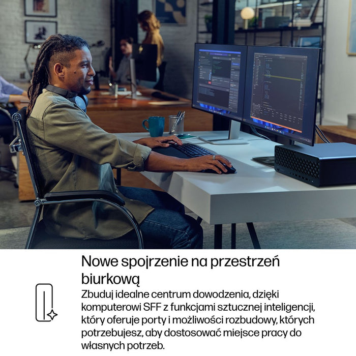 HP EliteDesk 8 SFF G1i Ultra 7 265 16GB DDR5 5600 SSD1TB Arc W11Pro 3 години на място