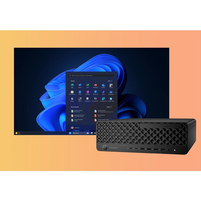 HP EliteDesk 8 SFF G1i Ultra 7 265 16GB DDR5 5600 SSD1TB Arc W11Pro 3 години на място