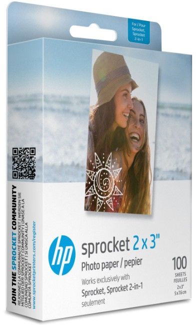 Хартия HP - Zink 2x3", 100 броя