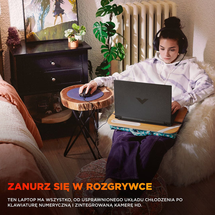 HP Victus 15-fb3040nw Ryzen 7 7445HS 15,6" IPS 144Hz 300nits AG 16GB DDR5 5600 SSD512 RTX4050_6GB Cam 720p 70Wh NoOS Сив 2Y