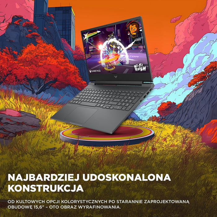 HP Victus 15-fb3040nw Ryzen 7 7445HS 15,6" IPS 144Hz 300nits AG 16GB DDR5 5600 SSD512 RTX4050_6GB Cam 720p 70Wh NoOS Сив 2Y