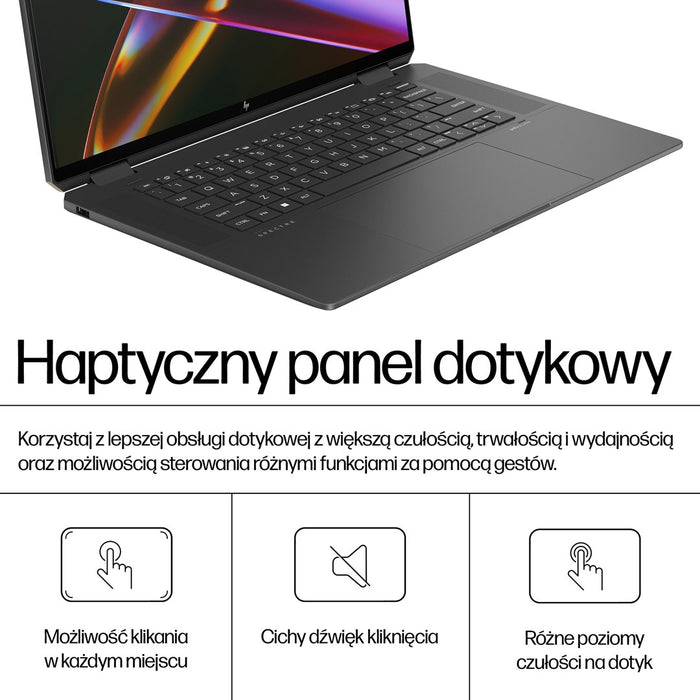 HP Spectre x360 16-aa0233nw Ultra 7 155H 16" 2.8K сензорен OLED 120Hz AG 16GB DDR5 6400 SSD1TB RTX 4050_6GB камера 9MP 83Wh W11Pro 2Y