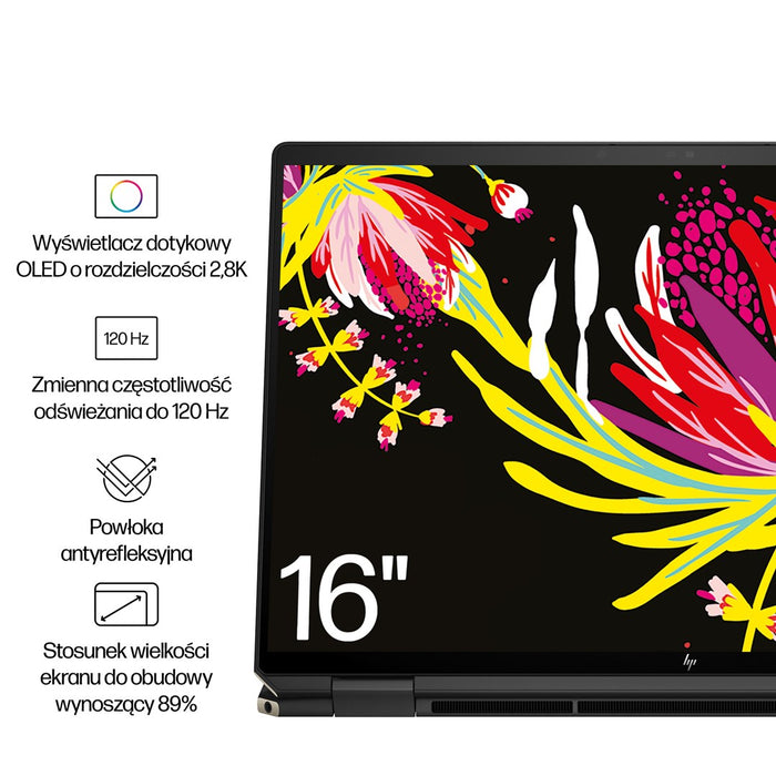 HP Spectre x360 16-aa0233nw Ultra 7 155H 16" 2.8K сензорен OLED 120Hz AG 16GB DDR5 6400 SSD1TB RTX 4050_6GB камера 9MP 83Wh W11Pro 2Y