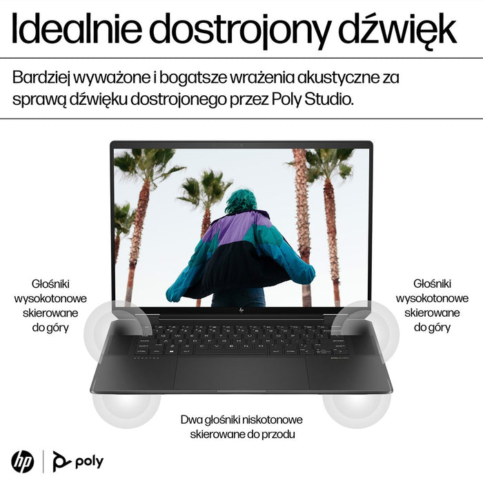 HP Spectre x360 16-aa0233nw Ultra 7 155H 16" 2.8K сензорен OLED 120Hz AG 16GB DDR5 6400 SSD1TB RTX 4050_6GB камера 9MP 83Wh W11Pro 2Y