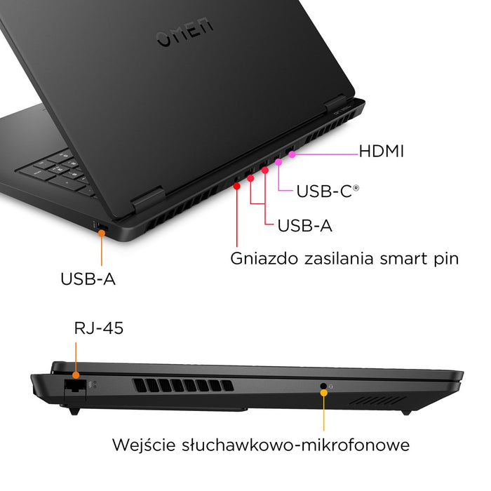 HP OMEN 17-db0128nw Ryzen 5 8645HS 17.3"FHD IPS 144Hz 300n AG 16GB DDR5 5600 SSD512 RTX 4060_8GB 83Wh Win11 2Y