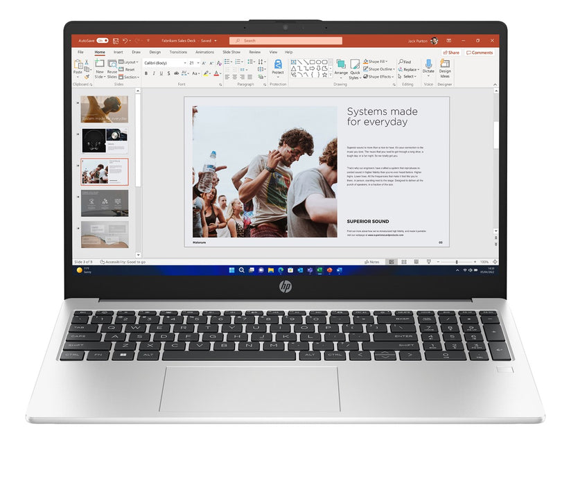 Лаптоп HP 250 G10 Intel® Core™ i5 i5-1334U 39,6 см (15,6") Full HD 16 GB DDR4-SDRAM 512 GB SSD Wi-Fi 6 (802.11ax) Windows 11 Pro Сребрист