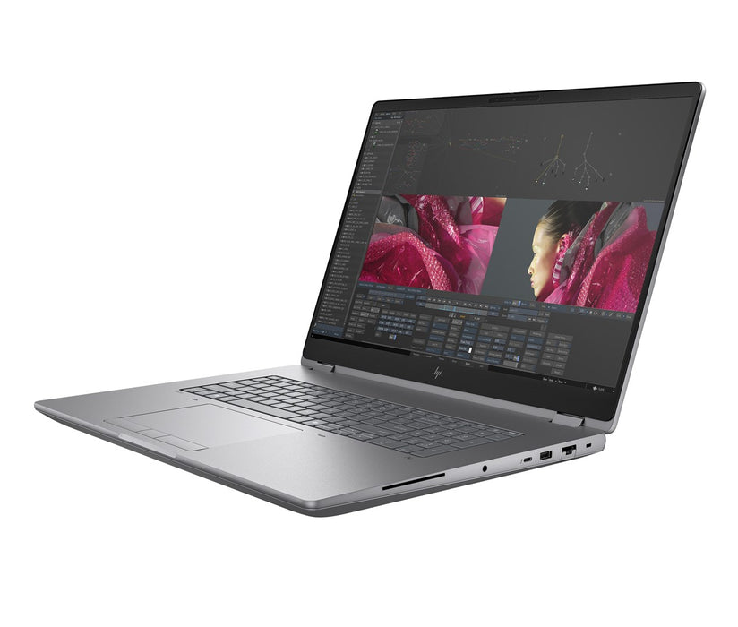 Мобилна работна станция HP ZBook Fury G1i с Intel Core Ultra 7 265HX, 45,7 см (18"), WQXGA, 32 GB DDR5-SDRAM, 1 TB SSD, NVIDIA RTX PRO 3000, Blackwell, Wi-Fi 7 (802.11be), Windows 11 Pro, AI работна станция, AI компютър, сребрист цвят