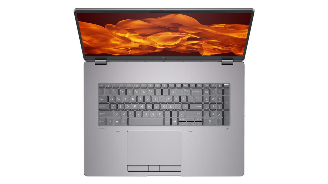 Мобилна работна станция HP ZBook Fury G1i с Intel Core Ultra 7 265HX, 45,7 см (18"), WQXGA, 32 GB DDR5-SDRAM, 1 TB SSD, NVIDIA RTX PRO 3000, Blackwell, Wi-Fi 7 (802.11be), Windows 11 Pro, AI работна станция, AI компютър, сребрист цвят