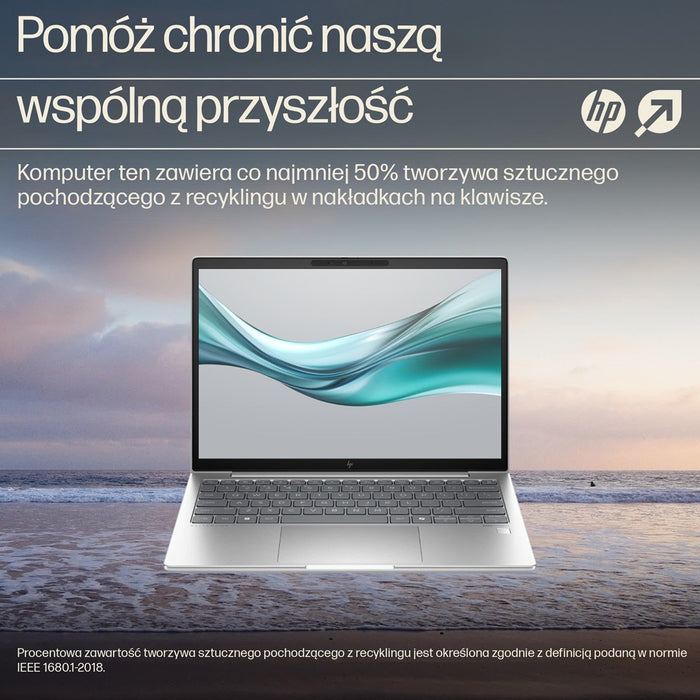 Лаптоп HP EliteBook 640 G11, Intel Core Ultra 5 135H, 35,6 см (14"), WUXGA, 16 GB DDR5-SDRAM, 512 GB SSD, Wi-Fi 6E (802.11ax), Windows 11 Pro, AI, сребрист