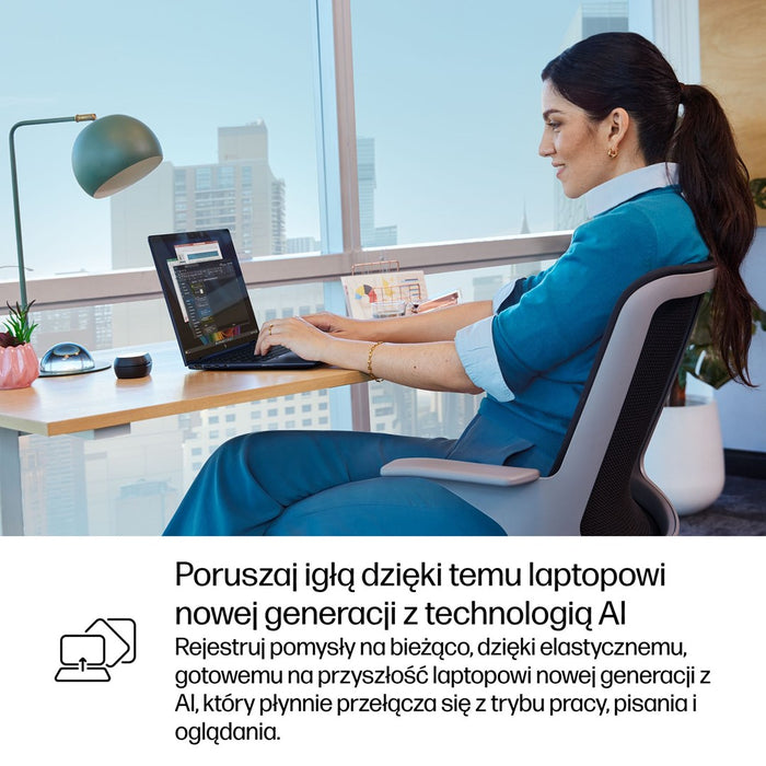 HP EliteBook X G1i Flip Ultra 7 258V 14" 2.5K сензорен екран 800 нита 120Hz AG 32GB LPDDR5x-8533 SSD512 Intel Arc Cam IR 5 Mpx AI 68Wh W11Pro син алуминий 3-годишен на място