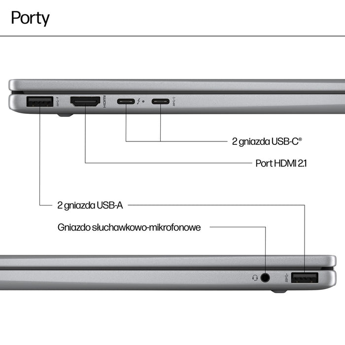 HP Envy x360 14-fa0016nw Ryzen 7 8840HS 14"WUXGA Touch 300nits 16GB LPDDR5-6400 SSD512 Radeon 780M Cam 5 Mpx IR 59Wh Win11 Meteor Silver Aluminum 2Y