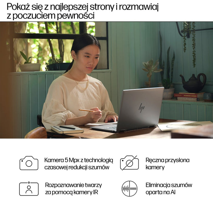 HP Envy x360 14-fa0016nw Ryzen 7 8840HS 14"WUXGA Touch 300nits 16GB LPDDR5-6400 SSD512 Radeon 780M Cam 5 Mpx IR 59Wh Win11 Meteor Silver Aluminum 2Y