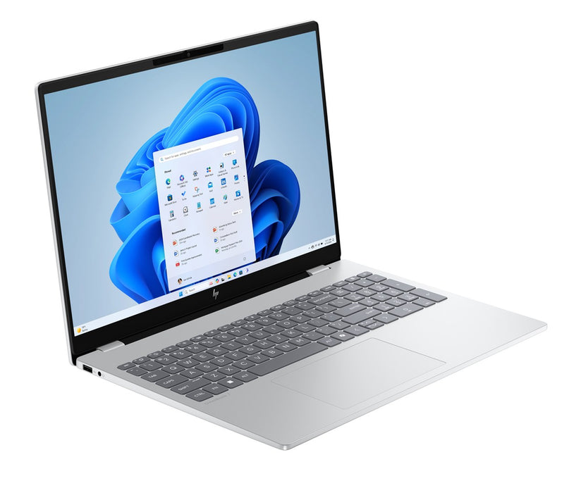 HP OmniBook 7 16-az0222nw, Core 5 210H, 16" 2K, 300 кд/16GB, DDR5 5200 SSD, 512 GB, Intel Graphics 6400, 5 Mpx, IR, 70 Wh, Win11, Glacial Silver, 2 години гаранция