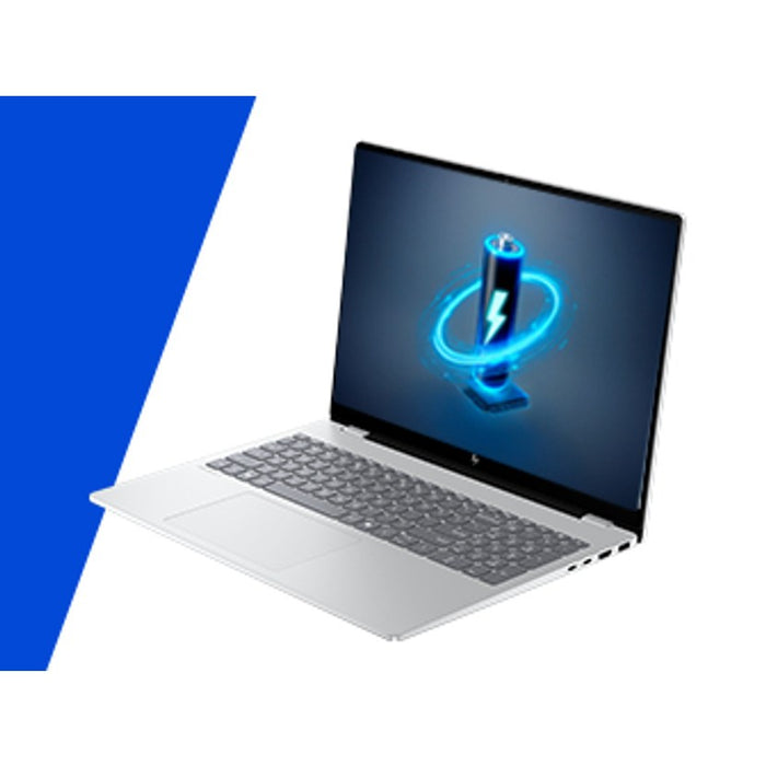 HP OmniBook 7 16-az0222nw, Core 5 210H, 16" 2K, 300 кд/16GB, DDR5 5200 SSD, 512 GB, Intel Graphics 6400, 5 Mpx, IR, 70 Wh, Win11, Glacial Silver, 2 години гаранция