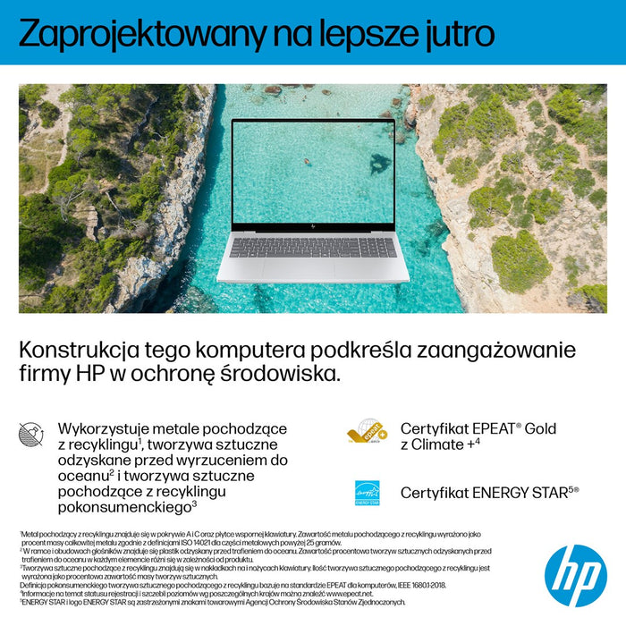 HP OmniBook 7 16-az0222nw, Core 5 210H, 16" 2K, 300 кд/16GB, DDR5 5200 SSD, 512 GB, Intel Graphics 6400, 5 Mpx, IR, 70 Wh, Win11, Glacial Silver, 2 години гаранция