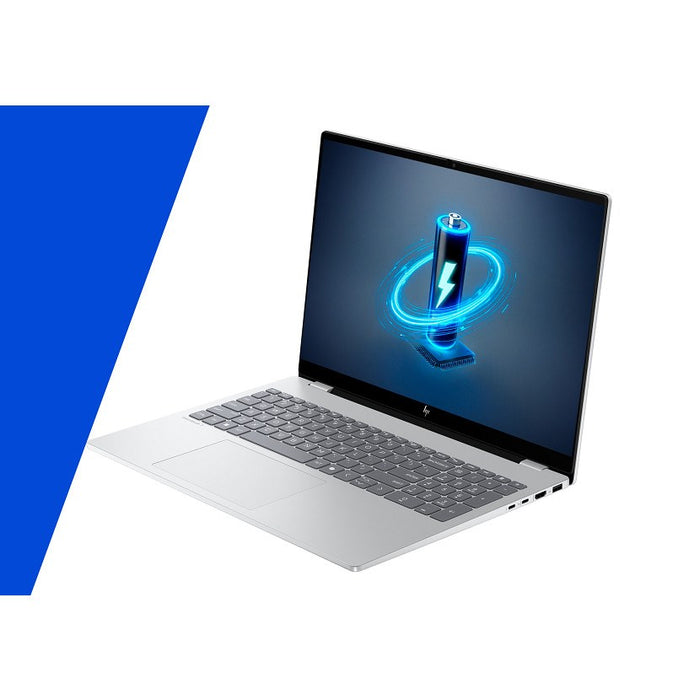 HP OmniBook 7 16-az0222nw, Core 5 210H, 16" 2K, 300 кд/16GB, DDR5 5200 SSD, 512 GB, Intel Graphics 6400, 5 Mpx, IR, 70 Wh, Win11, Glacial Silver, 2 години гаранция