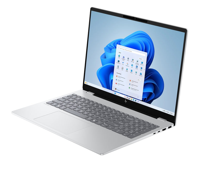 HP OmniBook 7 16-az0222nw, Core 5 210H, 16" 2K, 300 кд/16GB, DDR5 5200 SSD, 512 GB, Intel Graphics 6400, 5 Mpx, IR, 70 Wh, Win11, Glacial Silver, 2 години гаранция