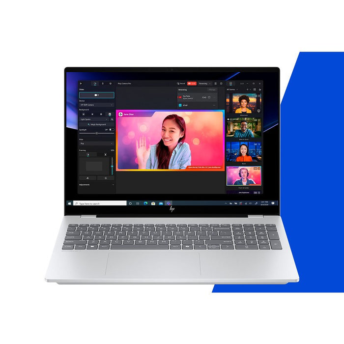 HP OmniBook 7 16-az0222nw, Core 5 210H, 16" 2K, 300 кд/16GB, DDR5 5200 SSD, 512 GB, Intel Graphics 6400, 5 Mpx, IR, 70 Wh, Win11, Glacial Silver, 2 години гаранция