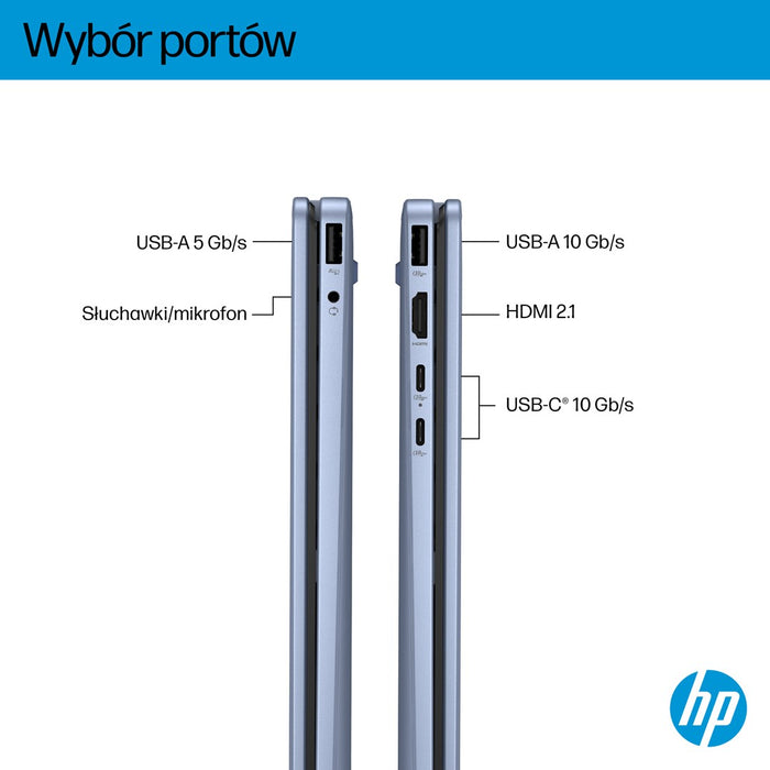 HP OmniBook 5 Flip 14-fp0004nw Core 5 120U 14"2K Touch IPS 300nits 16GB LPDDR5 5200 SSD512 Intel Graphics Cam 1080p 68Wh Win11 Blue Sky 2Y