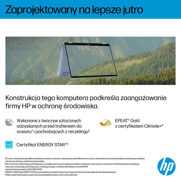 HP OmniBook 5 Flip 14-fp0004nw Core 5 120U 14"2K Touch IPS 300nits 16GB LPDDR5 5200 SSD512 Intel Graphics Cam 1080p 68Wh Win11 Blue Sky 2Y