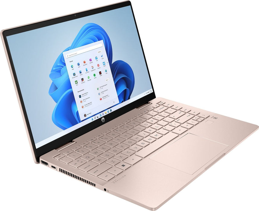 HP Pavilion x360 14-ek2000ny Core i5 120U 14" FHD Touch IPS 60Hz 300 нита 16GB DDR4 512GB SSD 5MP камера 43Wh Win11 Бледо златисто розово 2 години гаранция