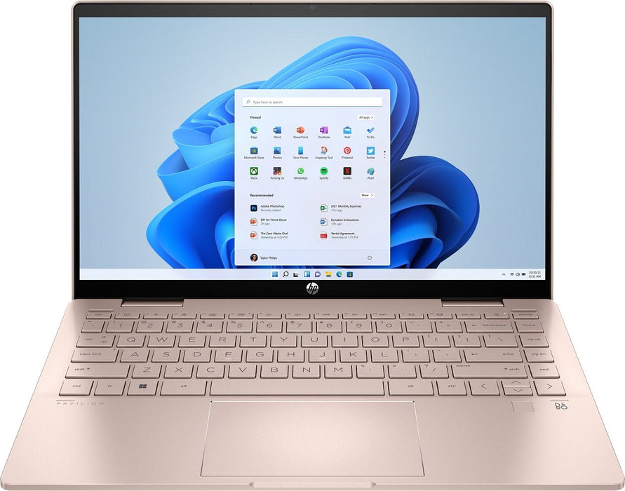 HP Pavilion x360 14-ek2000ny Core i5 120U 14" FHD Touch IPS 60Hz 300 нита 16GB DDR4 512GB SSD 5MP камера 43Wh Win11 Бледо златисто розово 2 години гаранция