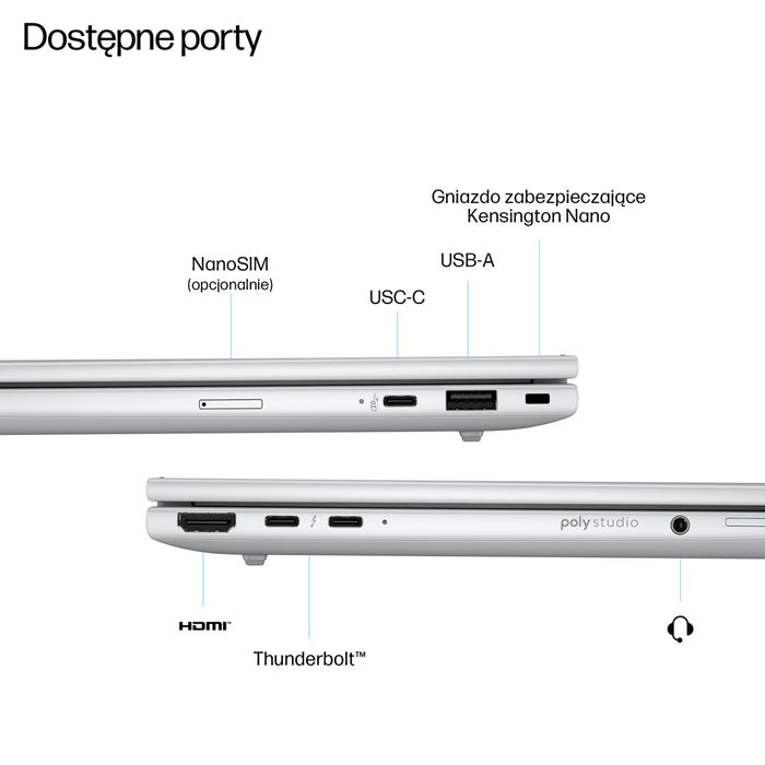 HP EliteBook 8 G1i Ultra 7 255U 14" WUXGA 400nits AG LBL 32GB DDR5 5600 SSD512 Intel Arc Cam 5MP+IR+ISP 62Wh W11Pro Glacier Silver Aluminum 3Y OnSite