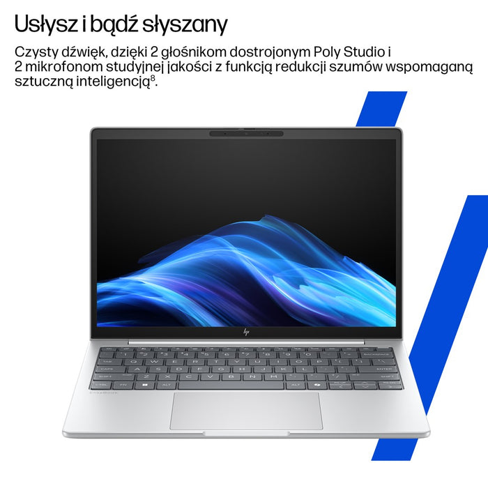HP EliteBook 8 G1i Ultra 7 255U 14" WUXGA 400nits AG LBL 32GB DDR5 5600 SSD512 Intel Arc Cam 5MP+IR+ISP 62Wh W11Pro Glacier Silver Aluminum 3Y OnSite