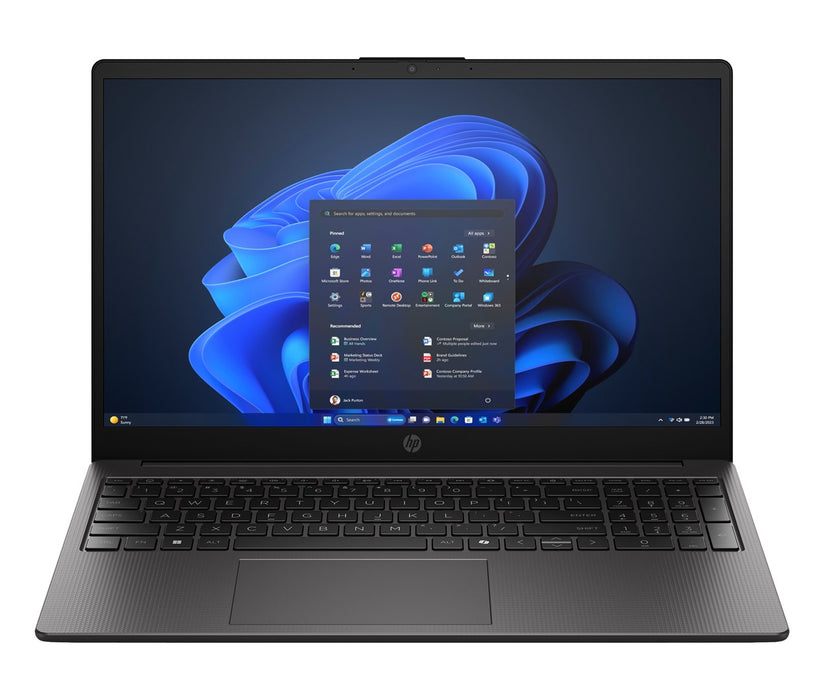 Лаптоп HP 255R G10 с AMD Ryzen™ 5 7535U, 39.6 см (15.6") Full HD, 8 GB DDR5 RAM, 512 GB SSD, Wi-Fi 6 (802.11ax), Windows 11 Home, черен