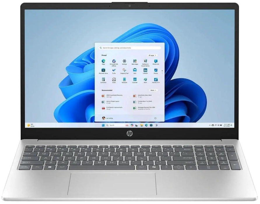 HP 15-fd0154wm i5-1334U 15.6” FHD Touch 12GB SSD 512 Iris Xe Win11 Natural Silver (РЕОПАКОВАН) 2 години Нов Преопакован/Преопакован