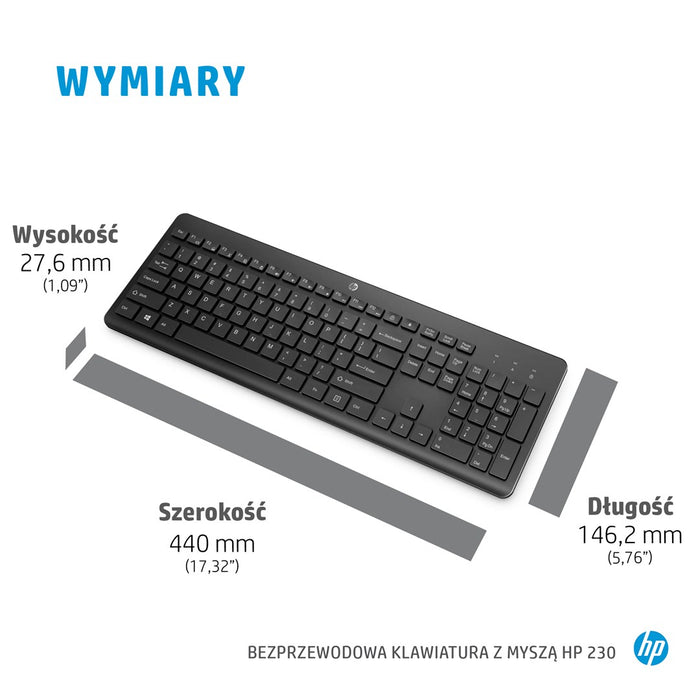 Комбинация от безжична мишка и клавиатура HP 230