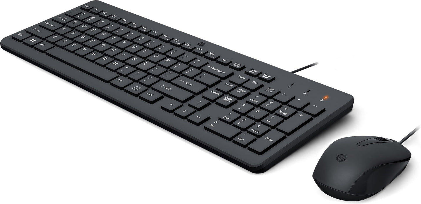 Кабелна мишка и клавиатура HP 150