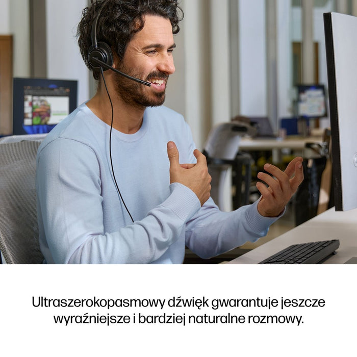Стерео USB слушалки HP Poly Mission 425 с кабел, WW