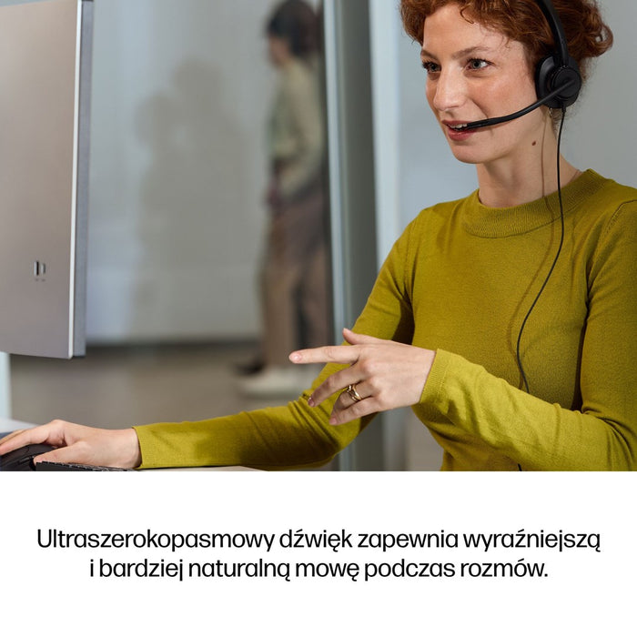 Монофонични USB кабелни слушалки HP Poly Mission 415