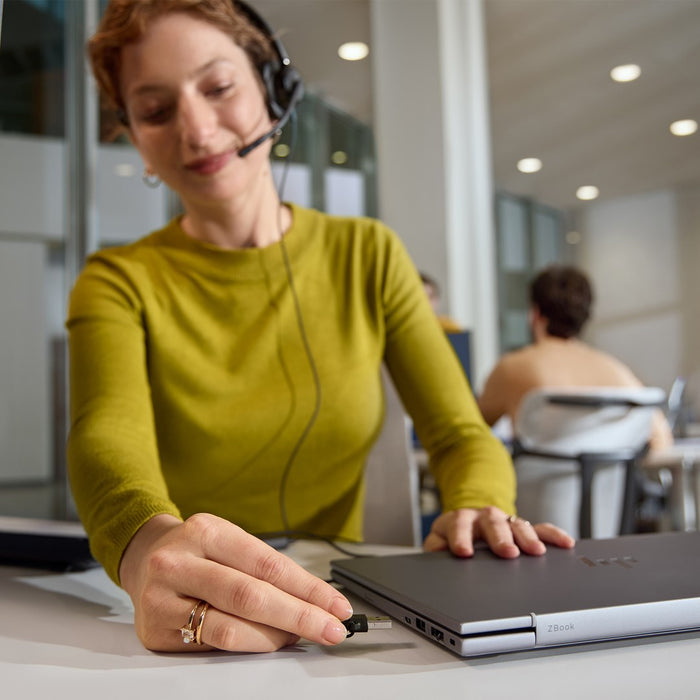 Монофонични USB кабелни слушалки HP Poly Mission 415