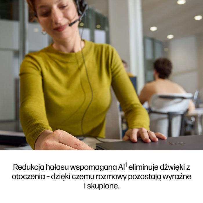 Монофонични USB кабелни слушалки HP Poly Mission 415