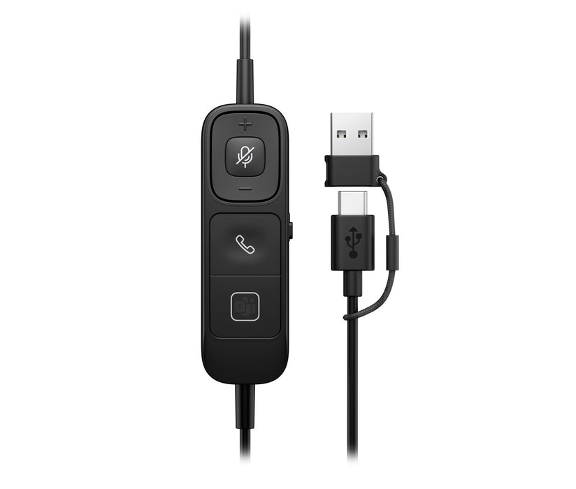 Монофонични USB кабелни слушалки HP Poly Mission 815
