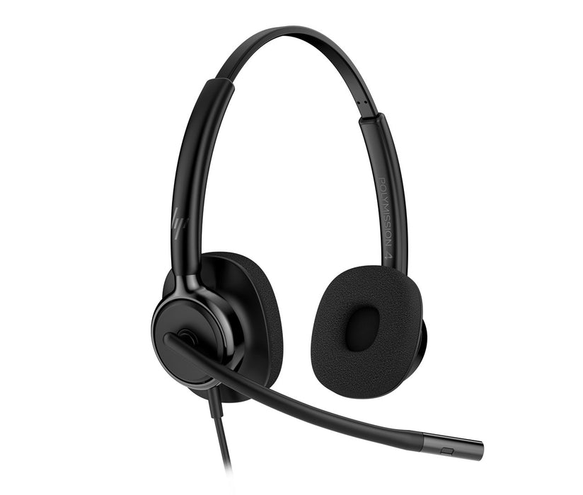 Стерео USB слушалки HP Poly Mission 425 с кабел, класически, WW