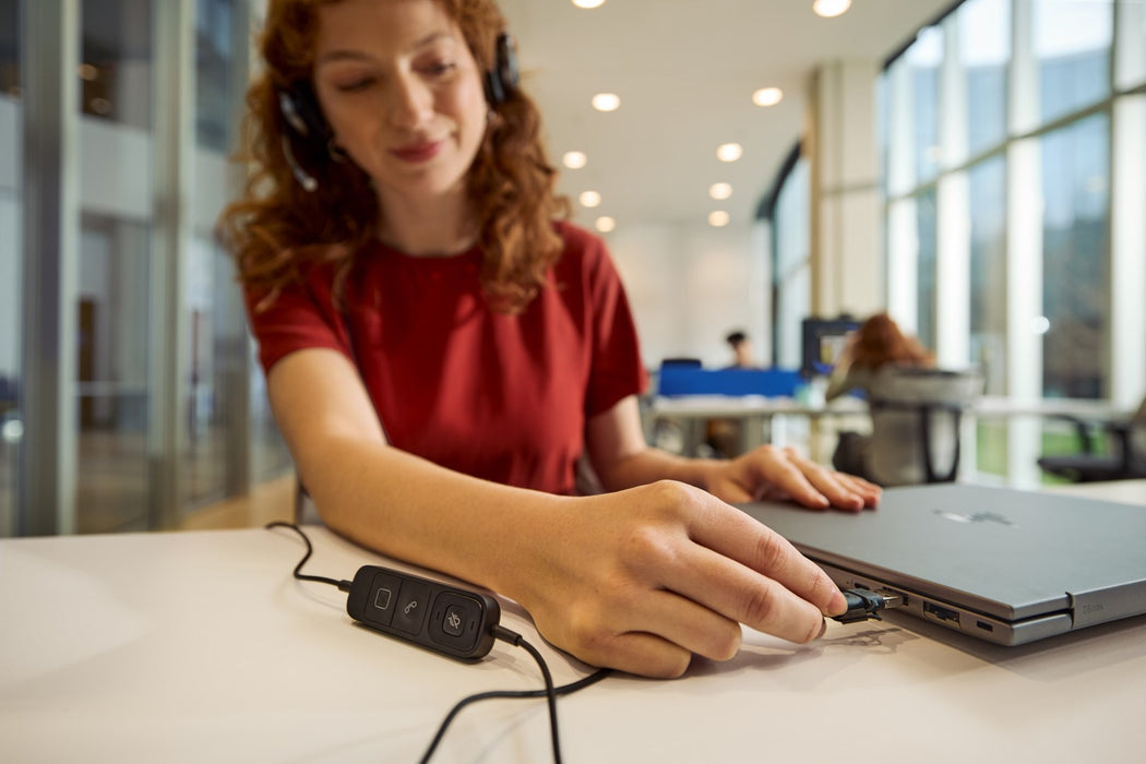 Стерео USB слушалки HP Poly Mission 625 с кабел, WW