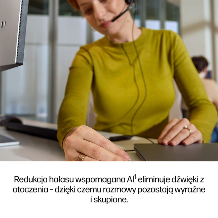 Класически монофонични USB слушалки HP Poly Mission 415 с кабел