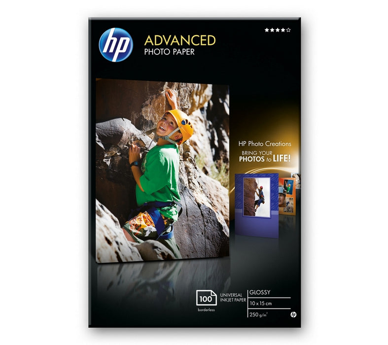 HP Advanced Glossy Photo Paper-100 sht/10 x 15 cm без полета