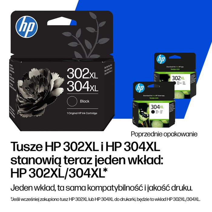 Оригинална мастилена касета HP 302/304 с черно мастило