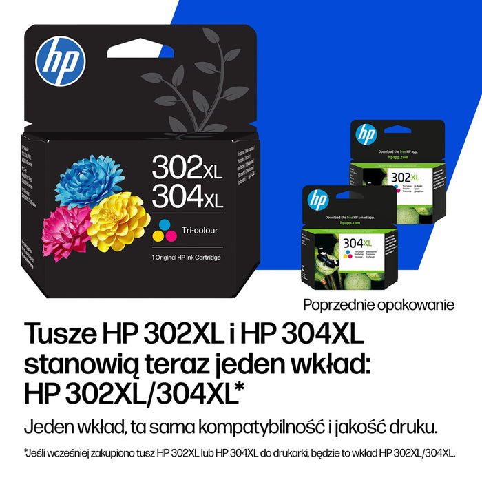 Оригинална мастилена касета HP 302/304 с черно мастило