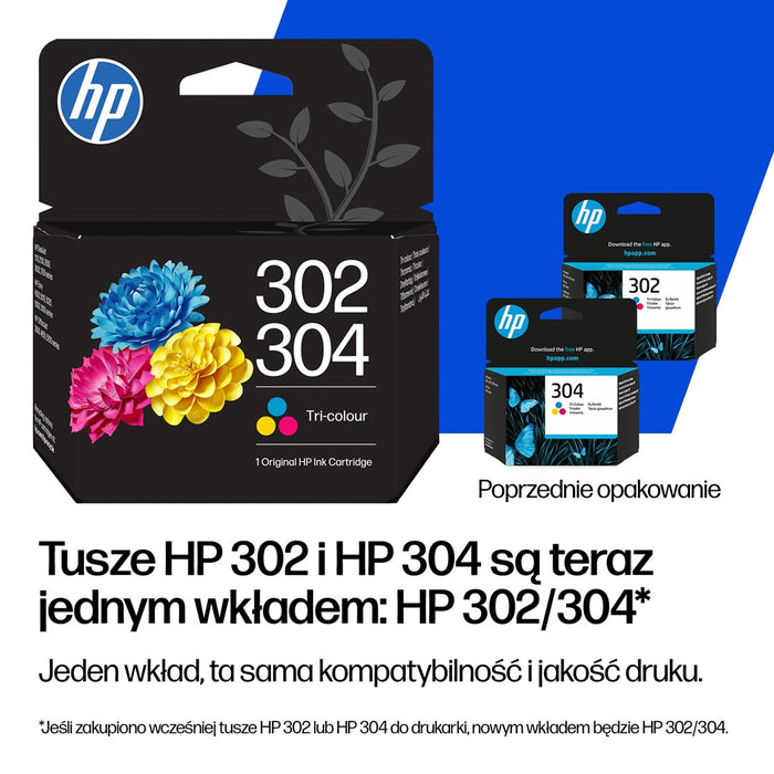 Оригинална мастилена касета HP 302/304 с черно мастило