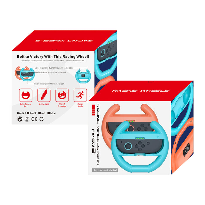 Nintendo Switch 2 Joy-Con състезателен волан (пакет от 2) - черен